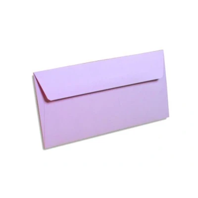 Abbildung von Clairefontaine 5865C Packung mit 20 Umschläge Pollen, Format DL, 110 x 220 mm, 120g, ideal für Einladungen und Korrespondenz, Flieder, 1 Pack