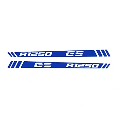Abbildung von 2 reflektierende Aufkleber kompatibel mit/Ersatz für BMW Motorrad R 1250 GS Adventure Handprotektoren (reflektierendes Blau)