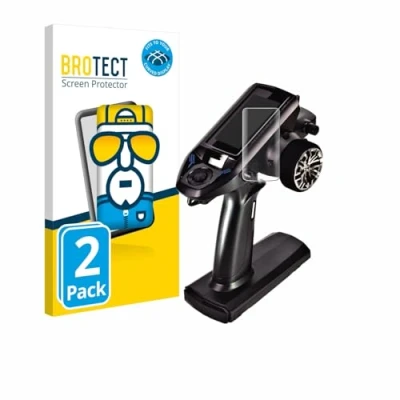 Abbildung von BROTECT 2 Stück Full Cover Schutzfolie für Futaba T4PM Plus Screen Displayschutz Folie [3D Curved, Anti Fingerprint, Kristall Klar]