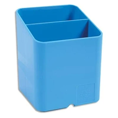 Abbildung von Exacompta 67782D Premium Stiftehalter Pen Cube mit 2 Fächern für mehr Ordnung auf dem Schreibtisch Stifteköcher Stiftebox Aufbewahrungsbox Organizer türkisblau