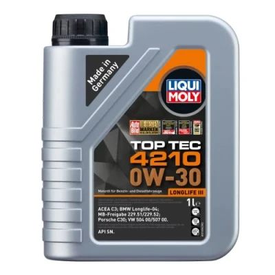 Abbildung von LIQUI MOLY Top Tec 4210 0W 30 1 L Synthesetechnologie Motoröl Art. Nr.: 21604, farblos