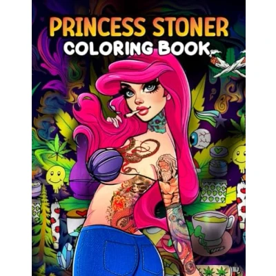 Abbildung von Stoner Coloring Book: Funny Weed Page for Adults, Trippy &amp; Psychedelic Art Stress Relief and Relaxation