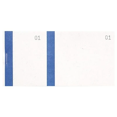Abbildung von Exacompta 96302E Händlerblock, horizontal, 100 Blatt, mit Streifen, 6,6 x 13,5 cm, Blau, 10 Stück
