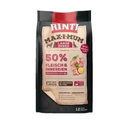 Abbildung von RINTI Max i Mum Large Breed Huhn 12kg Trockenfutter für Erwachsene Hunde großer Rassen