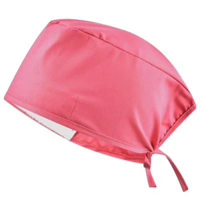 Abbildung von B well OP Haube Stoff Hauben Krankenschwester Zubehör für Ärzten, Krankenschwestern, Zahnärzten, Pharmazeuten, Tierärzten, Medizinischem Personal (Baby Pink)