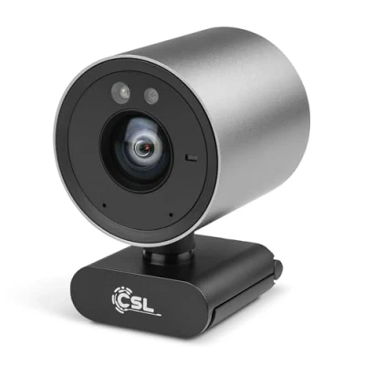 Abbildung von Windows Hello Kamera CSL DX6 Webcam, Infrarot Tiefenkamera, 3840x2160@30Hz, integriertes Mikrofon, Videochat, 4K, Gesichtserkennung, 11 Login