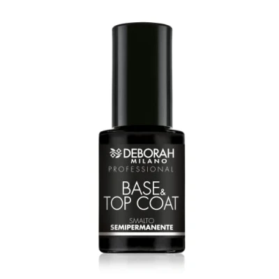 Abbildung von Deborah Milano Professional Gel Nagellack, halbpermanent, Base &amp; Top Coat, transparent, Plumping Effekt, langanhaltend, verleiht intensive und glänzende Nägel, 4,5 ml