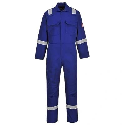 Abbildung von Portwest BIZ5 Herren Flammenresistenter Reflektierender Overall Bizweld Iona FR Königsblau, XL