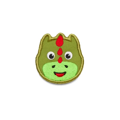 Abbildung von Affenzahn Klett Badge Drache Grün