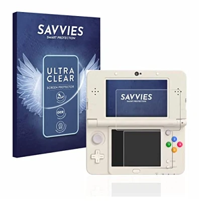 Abbildung von Savvies 18 Stück Schutzfolie für Nintendo New 3DS Displayschutz Folie Ultra Transparent