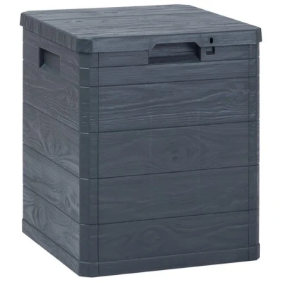 Abbildung von vidaXL Gartenbox Garten Aufbewahrungsbox 90 L Anthrazit