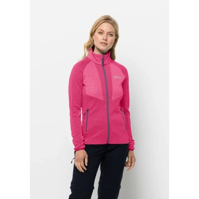 Abbildung von Jack Wolfskin Blattsteig FZ Fleecejacke, Damen, Größe: Medium, Cameopink