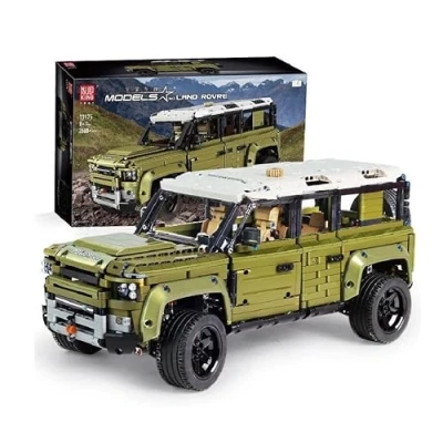 Abbildung von COIL Spielbausteine, Bausteinset, Bauklötze, Baukasten, Autoblöcke, Spielbauklötze, (Modell: 13175, 2668 St., Tür öffnen), Geländewagen, Range Rover SUV, grün, für Kinder ab 8 Jahren