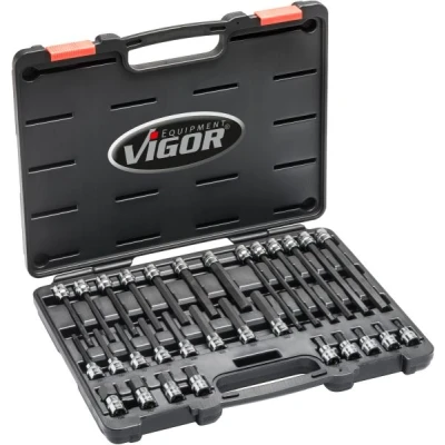 Abbildung von VIGOR V6019 Steckschlüsseleinsatz Set 30 3/8 Vierkant