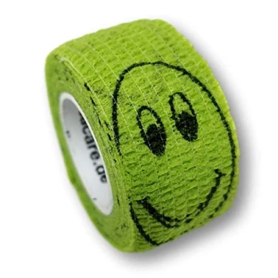 Abbildung von LisaCare Fingerpflaster 2,5cm x 4,5m 2er Smiley Grün 2 St