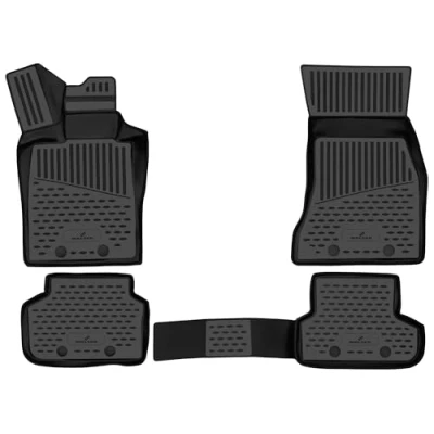 Abbildung von Walser XTR Gummi Fussmatten Auto kompatibel mit BMW 7 (G11, G12) 07/2015 06/2022, 100% passgenaue Fußmatten, robuste Universal Fußmatte Auto, Gummimatten