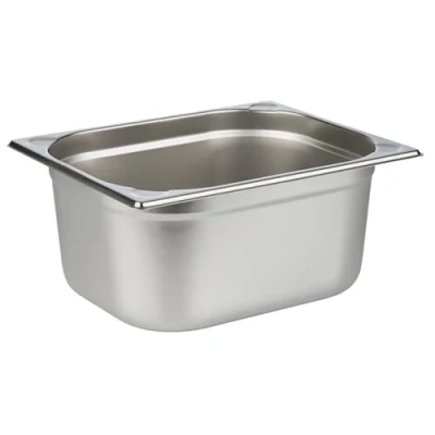 Abbildung von APS 81206 GN Behälter 1/2, Gastronormbehälter Edelstahl/Abmessungen 265 x 325 mm/Höhe 150 mm/Volumen 8,75 Liter