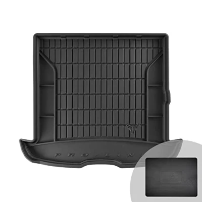 Abbildung von FROGUM ProLine 3D Gummimatte Exklusive Auto Kofferraummatte Kofferraumwanne für Volvo V50 2004 2012 Bequemer Organiser Die höchsten Kanten
