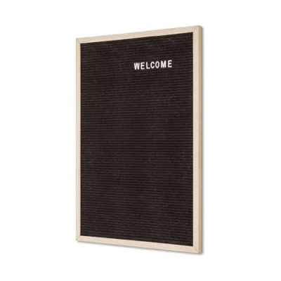 Abbildung von net xpress Letterboard Holzrahmen, Hellbraun, 40x60cm mit 450 Buchstaben/Zahlen, Buchstabentafel Holz