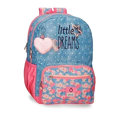 Abbildung von Enso Little Dreams Anpassungsfähiger Laptop Schulrucksack Rosa 32x42x14 cm Polyester 18,82L...