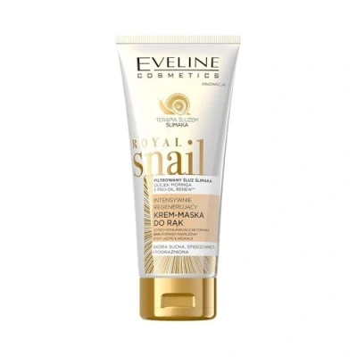Abbildung von Eveline Cosmetics Royal Snail Intensiv Regenerierende Handcreme Maske mit Schneckenfiltrat, Kollagen &amp; Moringaöl 100ml
