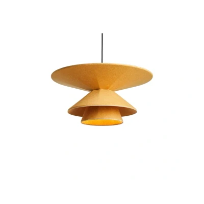 Abbildung von LOOM DESIGN LED Hängeleuchte Morphic, gelb, Filz, Ø 50 cm