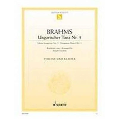 Abbildung von Ungarischer Tanz Nr. 5: g Moll. Violine und Klavier.: sol mineur. violin and piano. (Edition Schott Einzelausgabe)