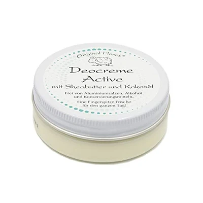 Abbildung von Deocreme 40ml, Active, sportlich frisch, von Florex, frei Aluminiumsalzen, Konservierungsmitteln und Alkohol