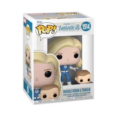 Abbildung von Funko Pop! &amp; Buddy: Fantastic Four (2025) Invisible Woman Vinyl Sammelfigur Geschenkidee Offizielle Handelswaren Spielzeug Für Kinder und Erwachsene Movies Fans