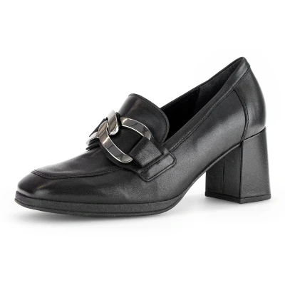 Abbildung von Gabor Pumps, Blockabsatz, Businessschuh, Abendschuh, Schupfschuh, Zierkette