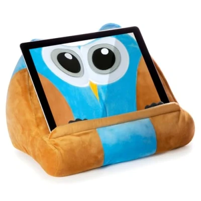 Abbildung von Cuddly Reader Kinder iPad Ständer Tablet Buchhalter Lesekissen Lesen im Bett zu Hause Knietruhe Kissen Lustige Neuheit Geschenkidee für Leser, Buchliebhaber