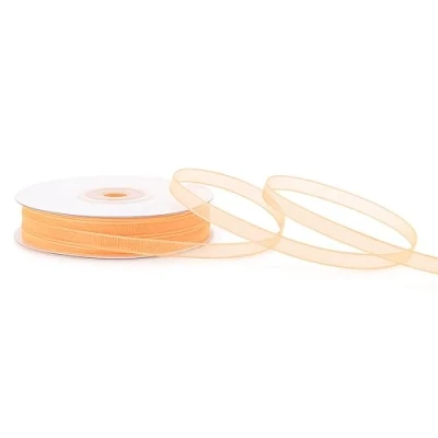 Abbildung von Creativery Organzaband 3mm x 50m Apricot