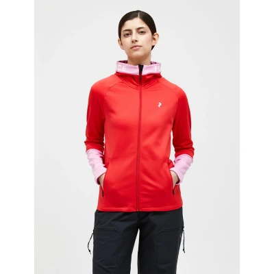 Abbildung von Peak Performance W Rider Fleecejacke, Damen, Größe: Medium, Knallrot