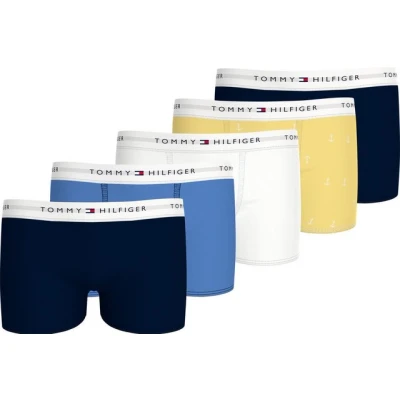 Abbildung von Tommy Hilfiger Trunk 5 PACK Panties für Kinder, Größe: 152 164, Des sky/white/blue spell/citronella