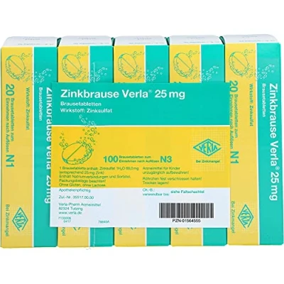 Abbildung von Zinkbrause Verla 25 mg Brausetabletten 100 St