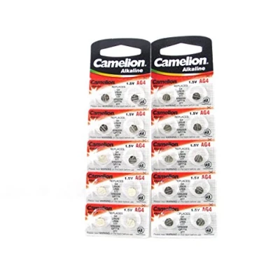 Abbildung von 20 Camelion AG4 / LR66 177 377 LR626 Knopfzelle Alkaline Alkali Batterie, 2x 10 er Pack, Lange Haltbarkeit (Haltbarkeitsdatum markiert)