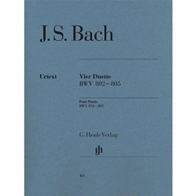Abbildung von 4 Duette Bwv 802 805. Klavier: Besetzung: Klavier zu zwei Händen (G. Henle Urtext Ausgabe)