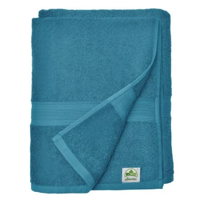Abbildung von leevitex® Saunatuch Frottee XXL, (2 St), 80 x 200 cm, extra groß &amp; saugfähig, Petrol/Seegrün