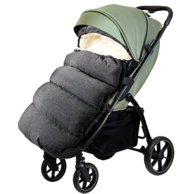 Abbildung von Universal Fusssack Winter Baby Kinderwagen, Fußsack Kinderwagen Winter, Buggy, Kinder Winterfußsack, Babyfußsack für Sportsitz Babyschale, Verdicktes Design, Dunkelgrau