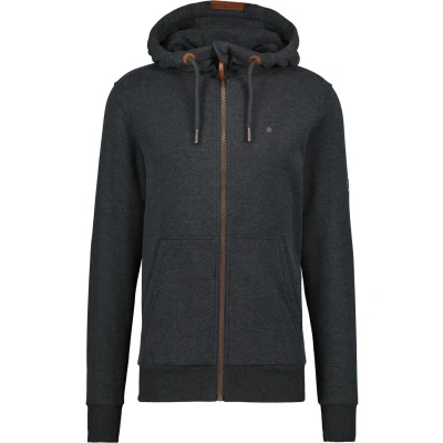 Abbildung von alife &amp; kickin Trasherak A Sweatjacke, Herren, Größe: Medium, Moonless melange