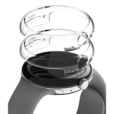 Abbildung von Ringke Slim Case [2 Stück] Kompatibel mit Google Pixel Watch Hülle Hart PC Cover für 41mm Clear &amp;