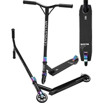 Abbildung von Stunt Performance Scooter 110mm Evolution Master Schwarz/Neo Chrom