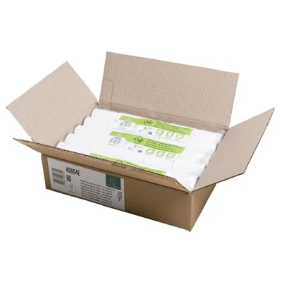 Abbildung von Exacompta Ref. 40864E Karton mit 60 Rollen für Bankkarten 57 x 35 mm 14 m 1 Falz Thermopapier 55 g/m² ohne Phenol Weiß