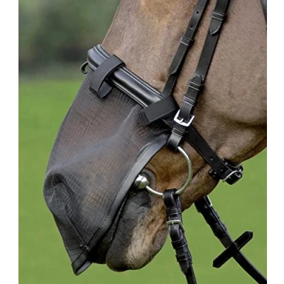 Abbildung von Waldhausen Fliegen Nasenschutz, mit UV Schutz Pony Schwarz