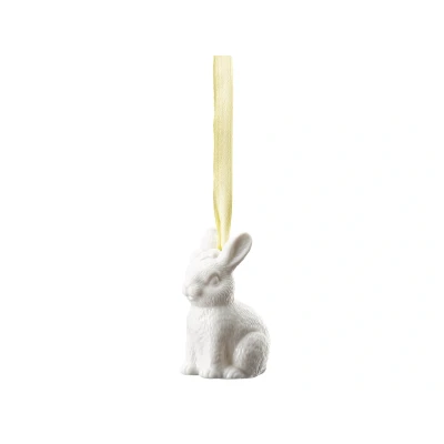 Abbildung von Hutschenreuther Osteranhänger Weiss Hase sitzend