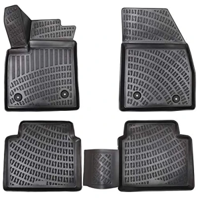 Abbildung von Elmasline Design 3D Gummimatten Set für Ford Focus IV MK4 ab 2018 Extra hoher 5cm Rand