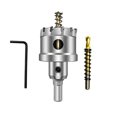 Abbildung von ASNOMY 40mm Lochsäge Hartmetall Bohrer, Metall TCT Bohrer Lochsägen ideal für Löchern in Edelstahl, Eisen, Holz, Kunststoff