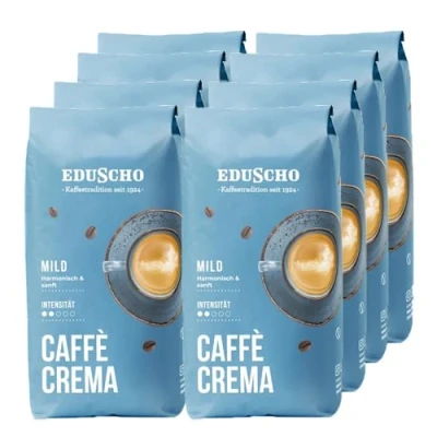 Abbildung von Eduscho Caffè Crema Mild Bohnen 8x 1kg