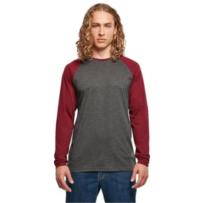 Abbildung von Build Your Brand Langarmshirt Men&#039;s Contrast Raglan Longsleeve T Shirt XS bis 5XL