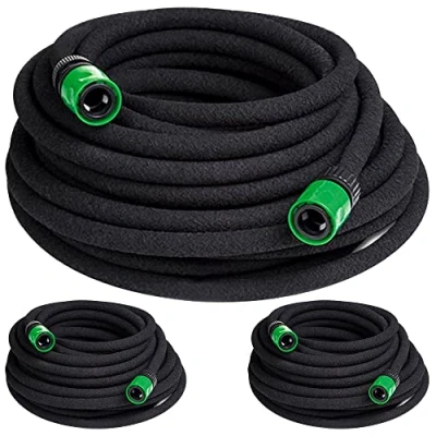Abbildung von MONZANA® Bewässerungsschlauch 45 m 1/2 Zoll T Verbinder Ober &amp; Unterirdisch verlegbar Garten Perlschlauch Tropfschlauch Bewässerung 3x 15m